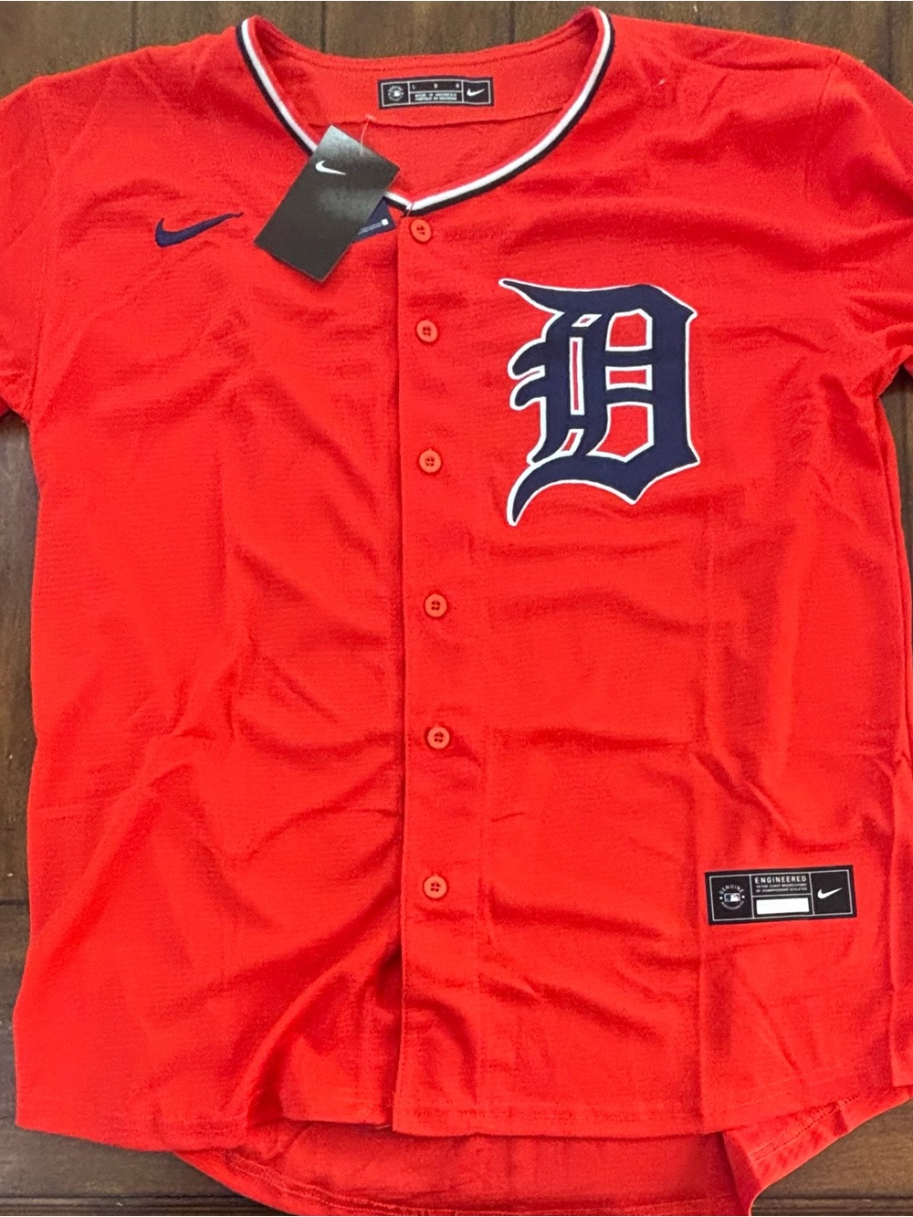 Detroit Tigers Kerry Carpenter  Adult Large (Orange) Alternate Jersey NWT